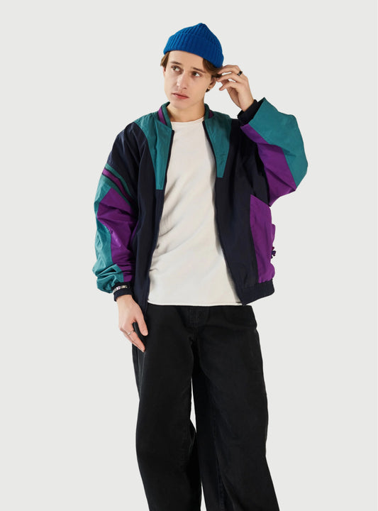 Retro Windbreaker Look