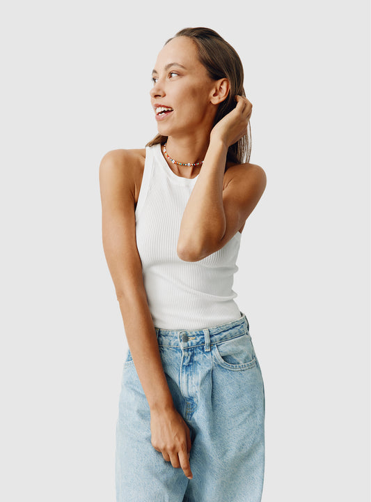 Strappy Ribbed Top